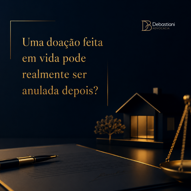 Doação em vida pode ser anulada na herança